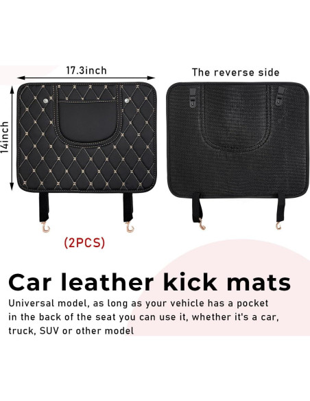 Protectores de Patadas para Auto Suvnie de Cuero Impermeable