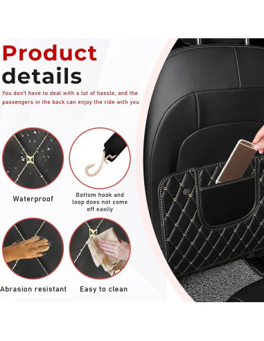 Protectores de Patadas para Auto Suvnie de Cuero Impermeable