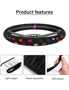 Funda de Volante Neopreno Pcnjozx 15 Pulgadas Antideslizante 2