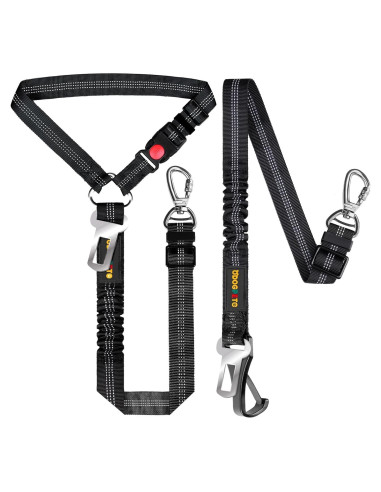 Cinturón de Seguridad para Perros ODOGPETO Ajustable 4 en 1