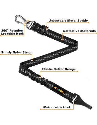 Cinturón de Seguridad para Perros ODOGPETO Ajustable 4 en 1