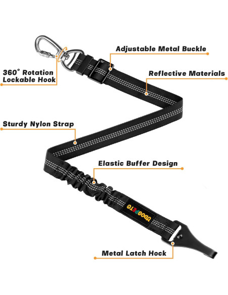 Cinturón de Seguridad para Perros ODOGPETO Ajustable 4 en 1