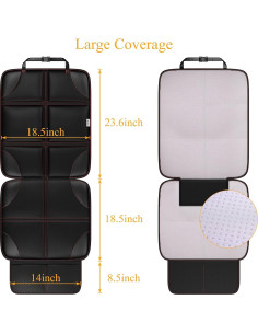 Protector de Asiento de Coche Meolsaek Impermeable Universal 2