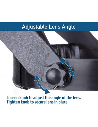 Lupa de Cabeza Iluminada SE MH1067L 4.5x Ajustable LED