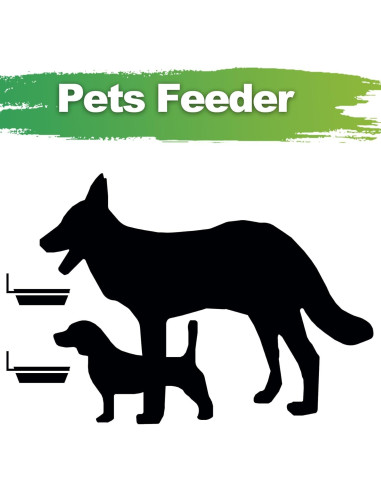 2 Bandejas para Comedero de Aves FAHAWEL con Soporte Metal