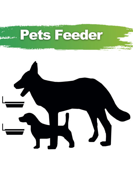 2 Bandejas para Comedero de Aves FAHAWEL con Soporte Metal