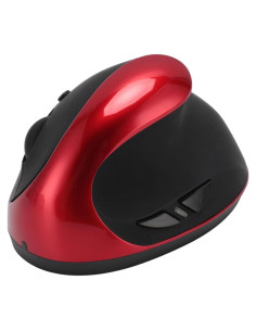 Ratón Ergonómico Vertical Genérico Rojo 2.4G DPI Ajustable