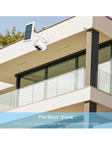 Soporte de Pared 2-en-1 HOLACA para Panel Solar y Cámara