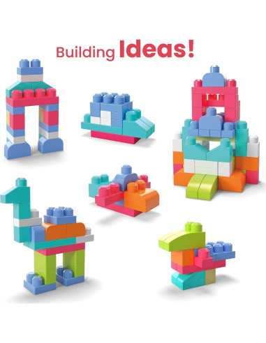 Mega Bloks Primeros Constructores Bolsa 60 Bloques Coloridos