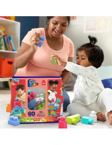 Mega Bloks Primeros Constructores Bolsa 60 Bloques Coloridos