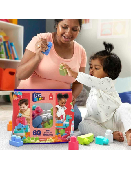 Mega Bloks Primeros Constructores Bolsa 60 Bloques Coloridos