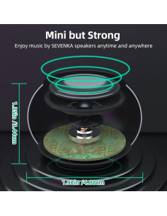 Altavoces Bluetooth Portátiles SEVENKA 2 Mini 3W Resistente al Agua 2