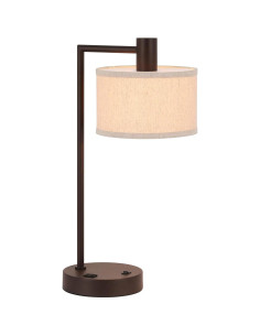 Lámpara de Mesa XiNBEi Bronce Oscuro con USB 55.9 cm 2