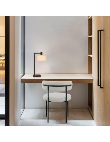 Lámpara de Mesa XiNBEi Bronce Oscuro con USB 55.9 cm