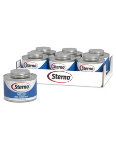 Latas de Combustible Sterno Handy Wick - Paquete de 6, 6 Horas