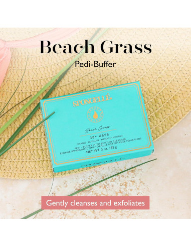 Esponja Exfoliante para Pies Spongelle Beach Grass 9.5cm