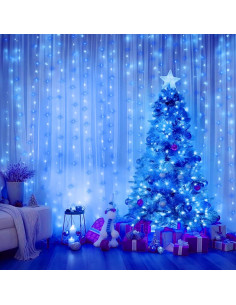 Luces de Cortina LED Minetom 300 Luces USB Regulables 8 Modos 2