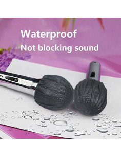 200 Cubiertas Desechables para Micrófono TENGYES Negro 2