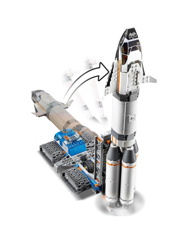 LEGO City Cohete Ensamblaje y Transporte 60229 - 1055 Piezas