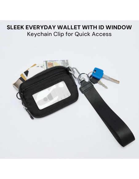 Cartera YDF Iris para Mujeres con Llavero y Ventana ID Cartera YDF Iris para Mujeres con Llavero y Ventana ID