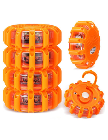 Luces de Emergencia LED Frienda 6 Piezas con 9 Modos