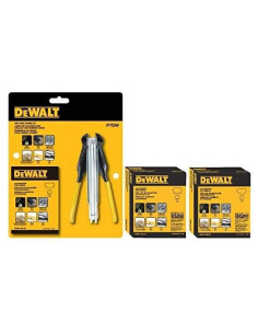 Kit de Alicates de Anillo de Cerdo Dewalt P7DW + 1000 Anillos Galvanizados