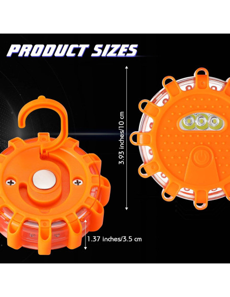 Luces de Emergencia LED Frienda 6 Piezas con 9 Modos