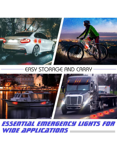 Luces de Emergencia LED Frienda 6 Piezas con 9 Modos