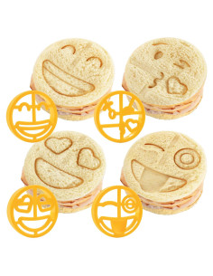 Cortadores de Sándwich Emoji Bentology - Set de 4 Formas