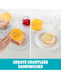 Cortadores de Sándwich Emoji Bentology - Set de 4 Formas 2