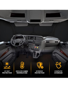 Sombra para Parabrisas EcoNour Camión Semi Bandera Americana 416x91cm 2