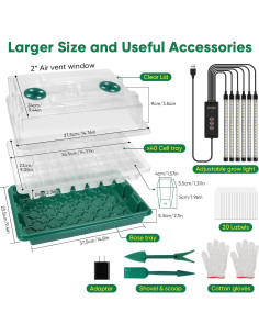 Bandeja de Inicio de Semillas BlumWay 120 Celdas con Luz 2