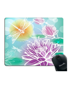 Alfombrilla de Ratón Gaming Smooffly Loto y Libélula 240x200mm