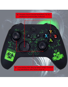 Cubierta de silicona médica para controlador Xbox Series X/S - Verde 2