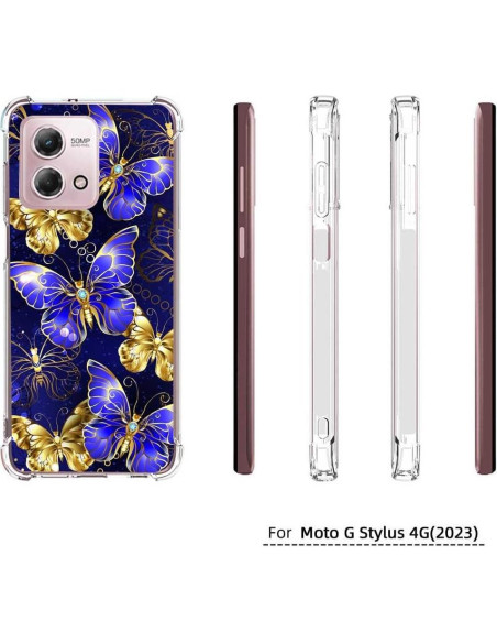 Funda Antichoque TPU para Moto G Stylus 4G 2023 - Mariposa