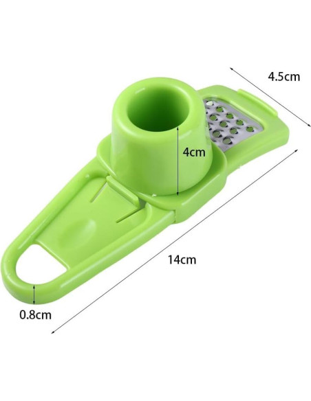 Mini Ralladora Multifuncional SquarezhenBo Verde - Ajo, Jengibre, Frutas