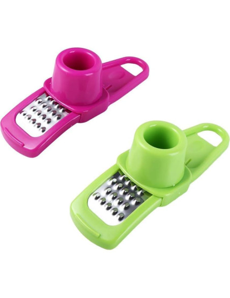 Mini Ralladora Multifuncional SquarezhenBo Verde - Ajo, Jengibre, Frutas