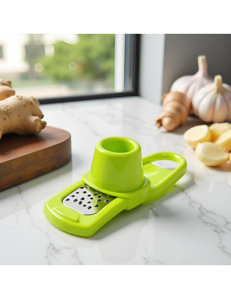 Mini Ralladora Multifuncional SquarezhenBo Verde - Ajo, Jengibre, Frutas