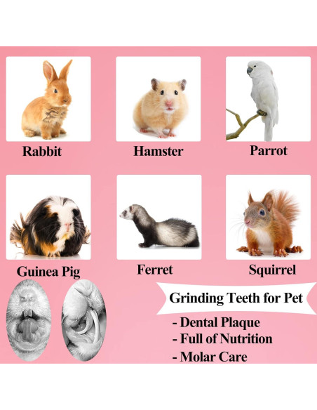 Juguete de Masticar para Conejos Grddaef - Colgante Natural 44cm