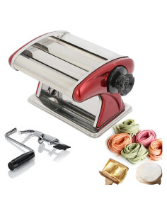 Máquina de Pasta Manual LEONEBEBE Acero Inoxidable 2mm 4mm