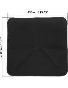 Funda Protectora para Cámara PATIKIL Neopreno 40x40cm Negro Naranja 2
