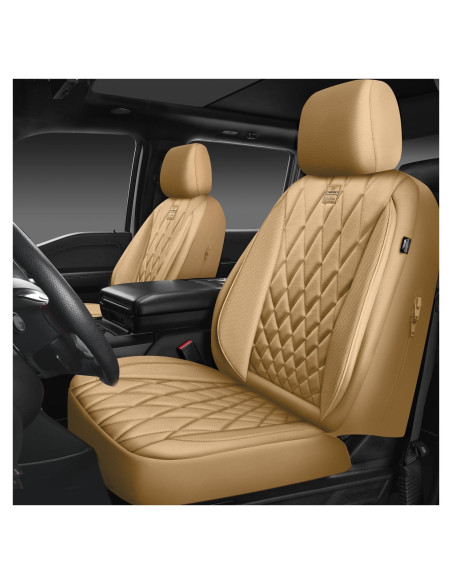 Funda de Asiento de Coche CAR PASS Beige PU Impermeable
