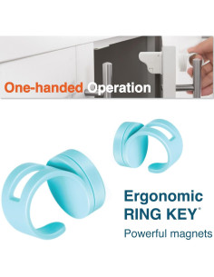 Llave Magnética Universal RovingCove para Gabinetes - 2 Llaves 2