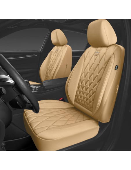 Funda de Asiento de Coche CAR PASS Beige PU Impermeable