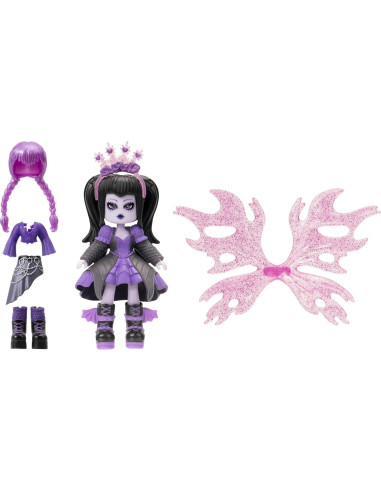 Muñeca Hada Oscura Royale High 7.62 cm con 9 Accesorios