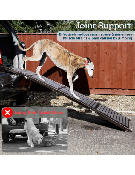 Rampa Plegable para Perros PETMAKER 182.88 cm Antideslizante Rampa Plegable para Perros PETMAKER 182.88 cm Antideslizante