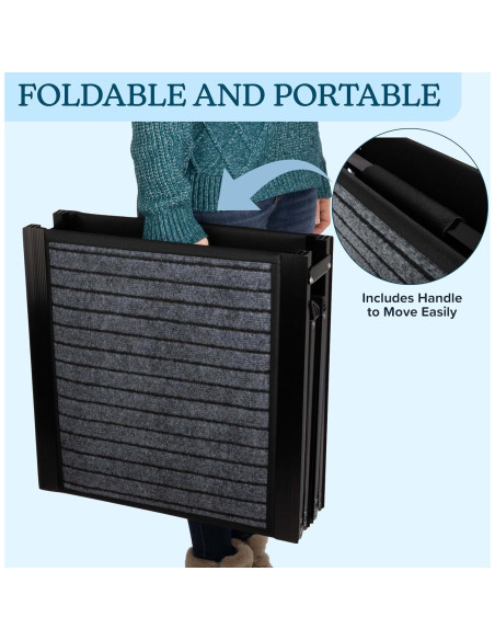 Rampa Plegable para Perros PETMAKER 182.88 cm Antideslizante Rampa Plegable para Perros PETMAKER 182.88 cm Antideslizante