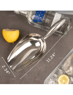 Cucharón de Acero Inoxidable AUEAR 26x6 cm para Hielo 2