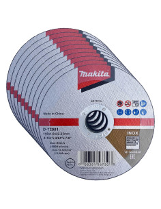 Makita Ruedas de Corte 10 Pzas 115mm para Acero Inoxidable
