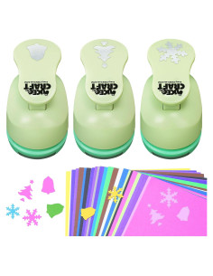 Perforadora de Manualidades UCEC 3 Formas Navidad 30 Piezas